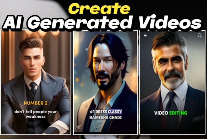 Gig Preview - Create a personalized animated ai character video with your own avatar