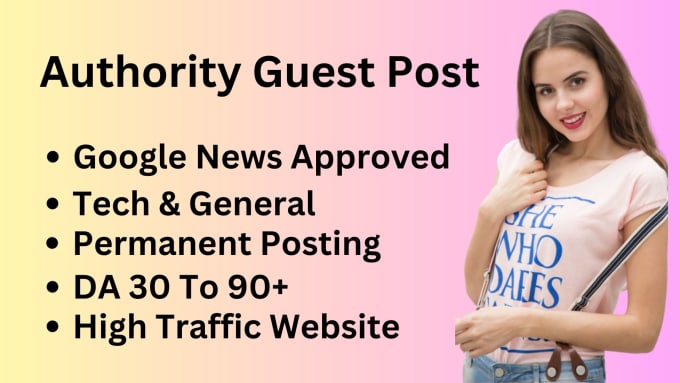 Gig Preview - Do USA UK guest posts on high authority website, with 2 dofollow links