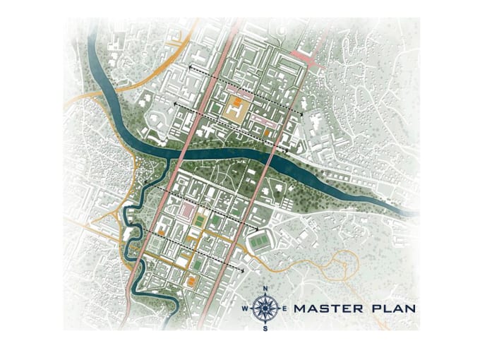 Gig Preview - Develop artistic site plan, floor plan rendering in photoshop