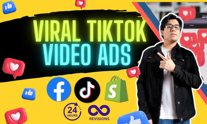 Gig Preview - Create viral tik tok video ads, facebook video ads for dropshipping products