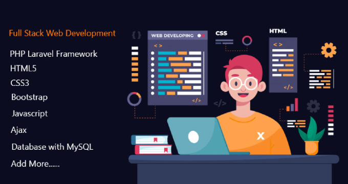 Gig Preview - Develop professional website using HTML, CSS, PHP, laravel