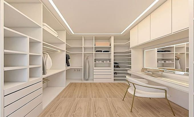 Gig Preview - Design walk in closet, wardrobe and storage