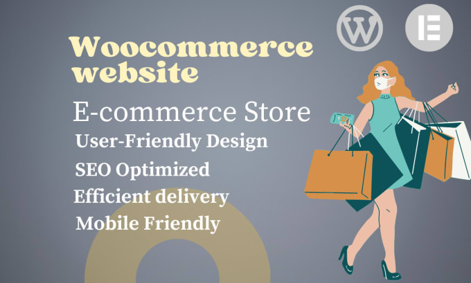 Gig Preview - Develop a woocommerce ecommerce website store design using wordpress elementor