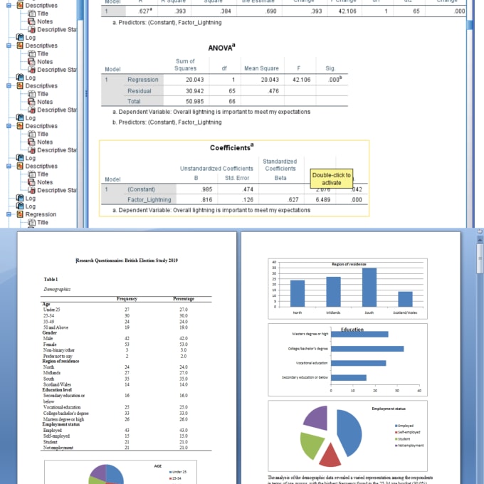 Gig Preview - Do research data analysis, result insights, and much more