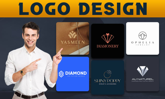 Gig Preview - Design the best diamond and jewelry logo, including luxury, app, within 24 hours