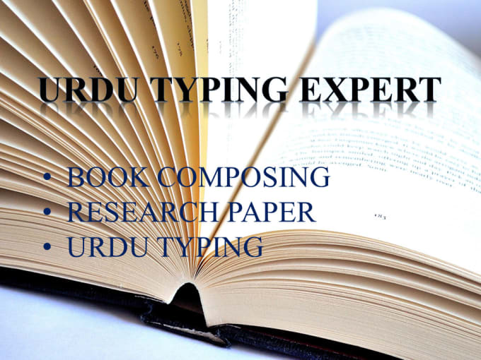 Gig Preview - Do urdu typing work in inpage