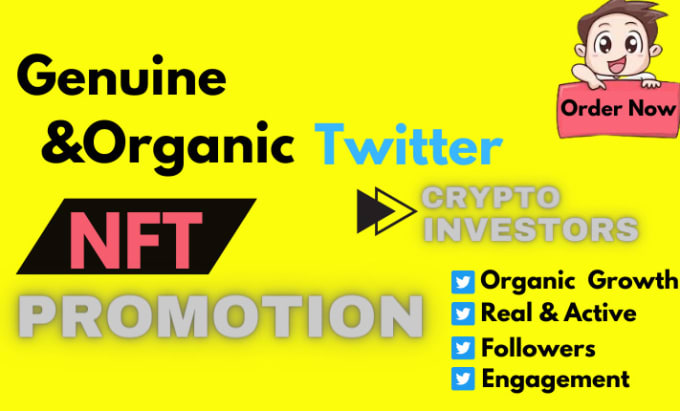 Gig Preview - Do nft twitter growth promote nft, crypto, token and blcckchain related project