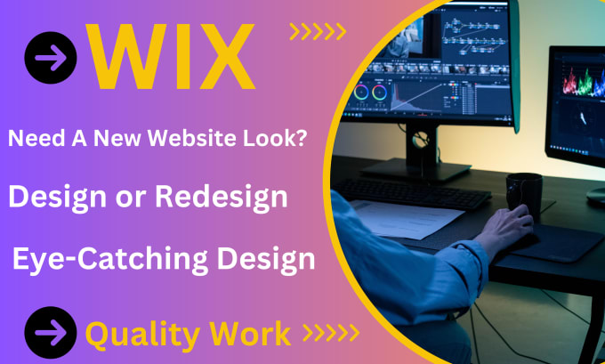 Gig Preview - Design wix website, build wix  and do wix website redesign