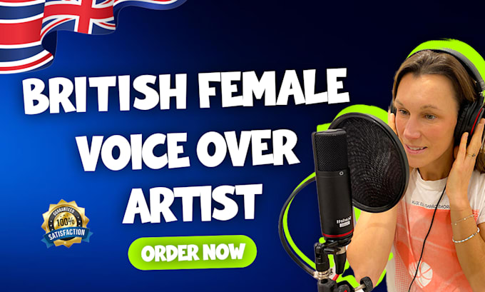 Gig Preview - Produce professional british english female voice overs