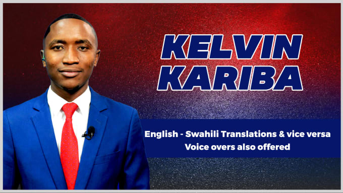 Gig Preview - Translate any document or script to swahili or kikuyu