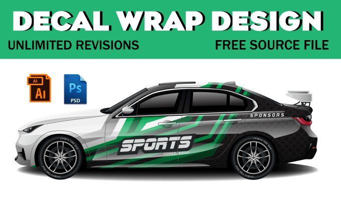 Gig Preview - Do professional car wrap design or decal wrap