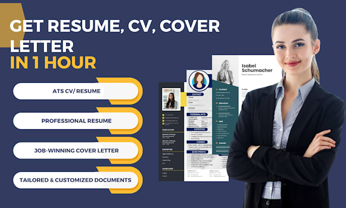 Gig Preview - Design professional cv, resume and cover letters