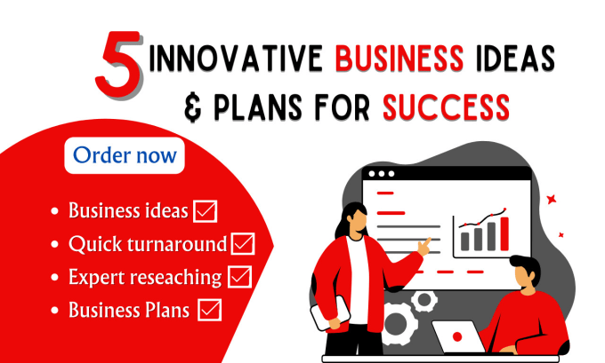 Gig Preview - Provide you 1 innovative business idea and plan 2024