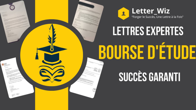 Bestseller - rediger des lettres de bourses, admissions et visas en francais