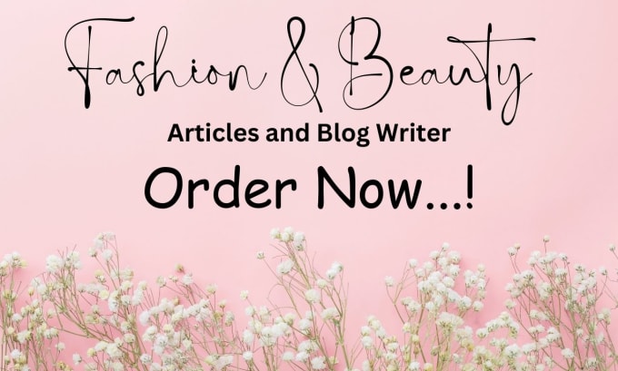 Bestseller - write fashion and beauty articles and blog