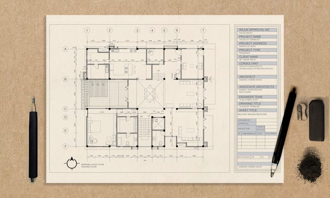 Gig Preview - Convert PDF to cad, redraw 2d architectural floor plans in autocad