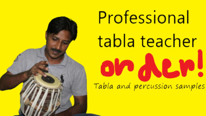 Gig Preview - Record professional tabla in studio qaulity