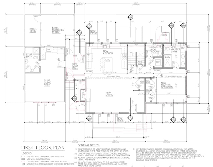 Gig Preview - Do USA permit drawings for new house, adu, porch, garage and decks