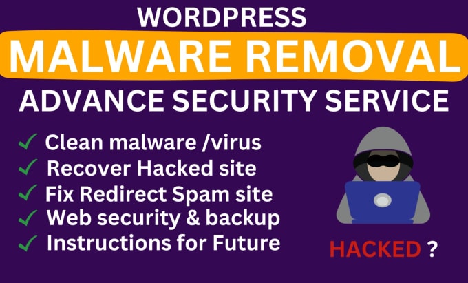 Gig Preview - Clean  malware from your wordpress website