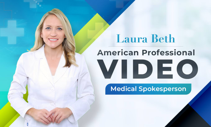 Gig Preview - Be your professional american medical video spokesperson