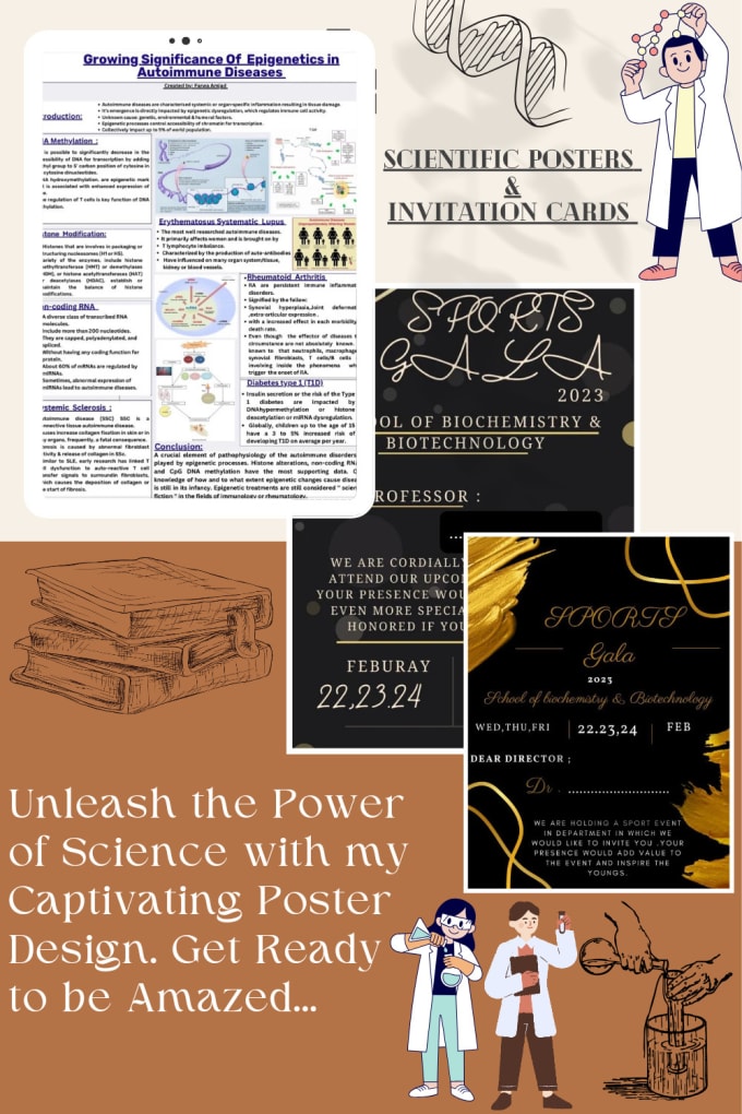 Gig Preview - Design professional scientific posters and invitations