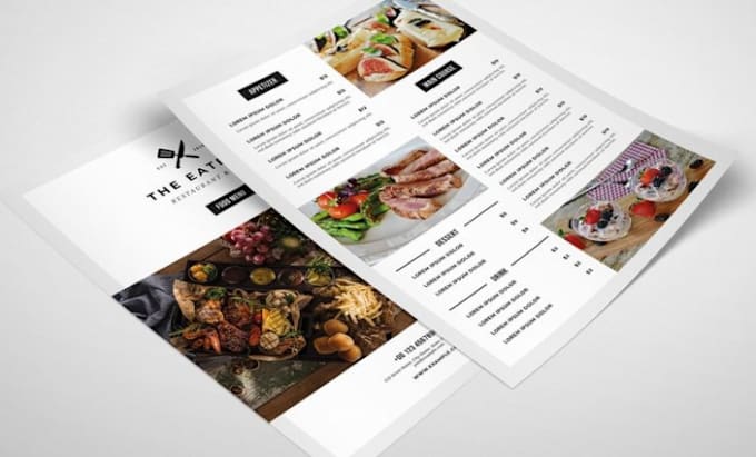 Gig Preview - Design restaurant menu, food flyer or poster design