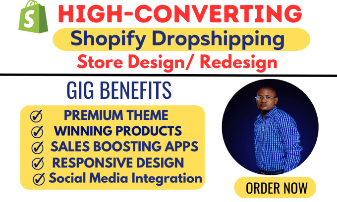 Bestseller - create or design a profitable shopify website or dropshipping store