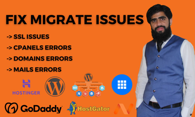 Gig Preview - Fix cpanel SSL domain issues on godaddy hostgator bluehost