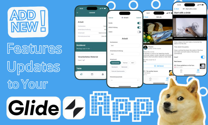 Gig Preview - Make changes or add features to your glide app