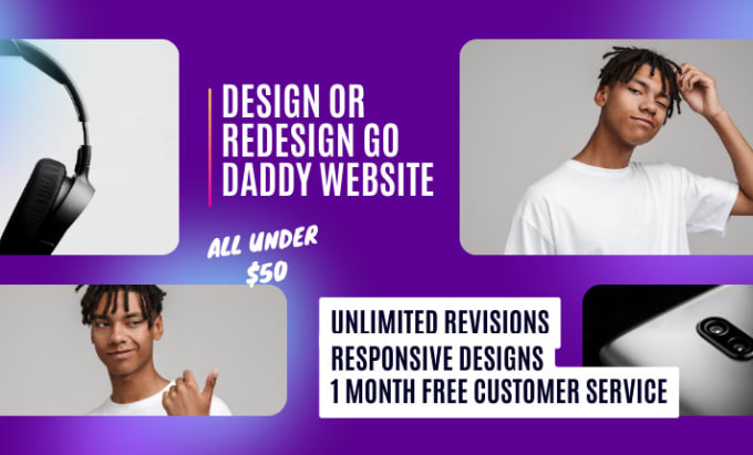 Gig Preview - Design or redesign godaddy website