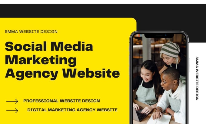 Gig Preview - Build wp digital marketing agency or smma agency website, agency website, smma