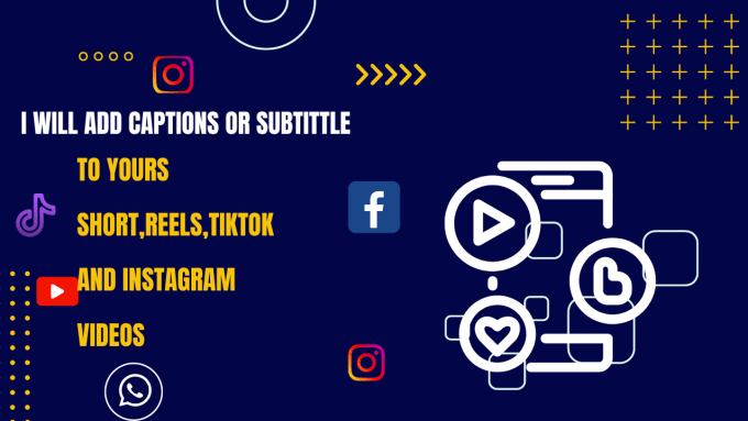 Gig Preview - Add captions on youtube shorts instagram reels tiktok videos