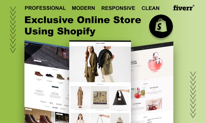 Gig Preview - Build or clone high converting shopify ecommerce website online store