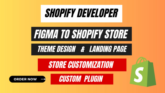 Gig Preview - Create custom  shopify store design and redisgn shopify website store