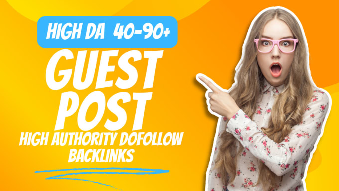 Gig Preview - Publish a guest post with dofollow backlinks