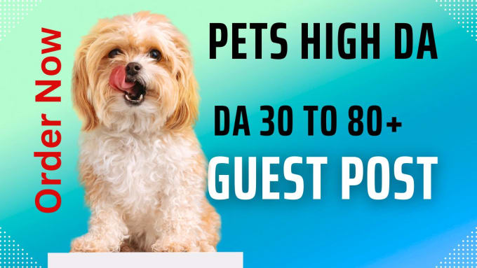 Gig Preview - Write and publish dog food guest post, pet guest post