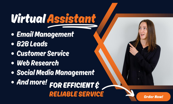 Gig Preview - Be professional virtual assistant for lead generation and admin support