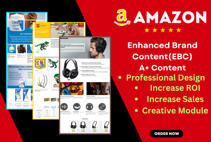 Gig Preview - Create amazon ebc enhanced brand content and a plus modules