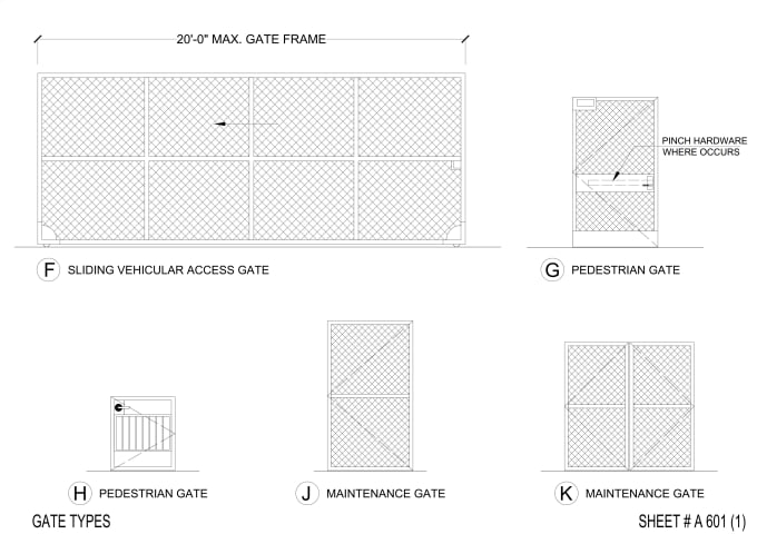 Gig Preview - Do permit blueprint fence engineering drawing for chain link