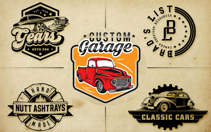 Gig Preview - Create hand drawn vintage logo design for your business