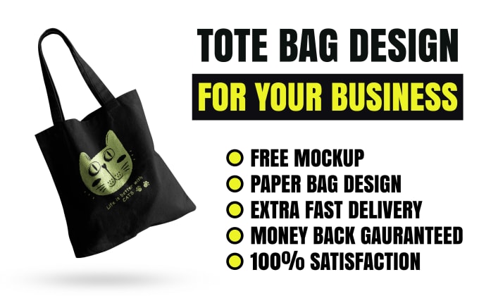 Gig Preview - Create tote bag designs and paper bag designs according to your needs