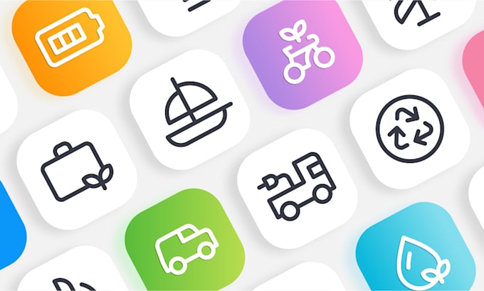 Bestseller - do custom icon design vector icon set in 24 hours