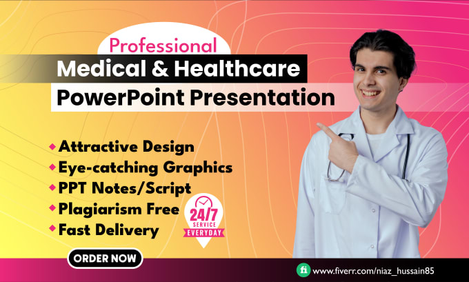 Gig Preview - Create professional medical and healthcare powerpoint presentation