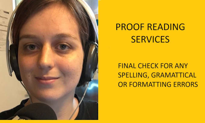 Gig Preview - Proofread your final manuscript