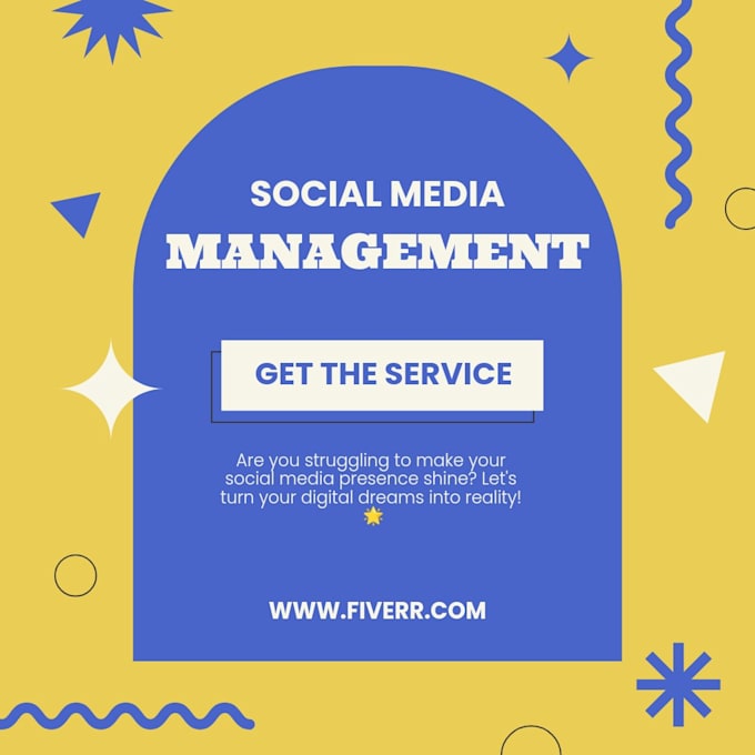 Gig Preview - Be your expert social media manager of your business