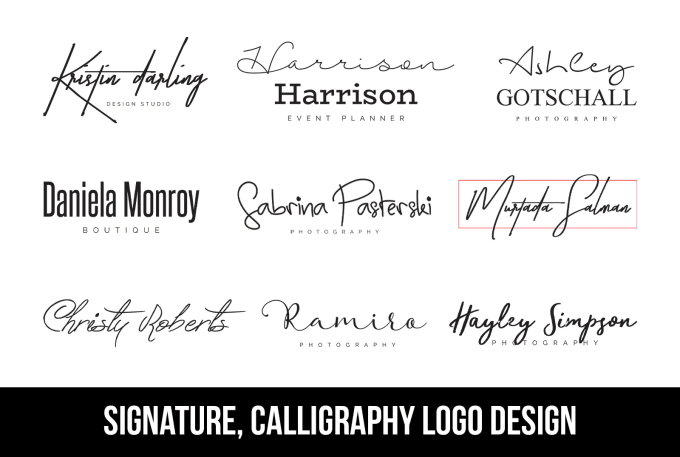 Gig Preview - Design personal handwritten signature, calligraphy, or brand signature logo