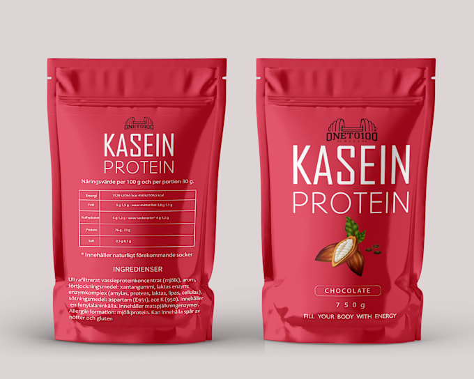 Gig Preview - Design custom nutrition label and packaging design