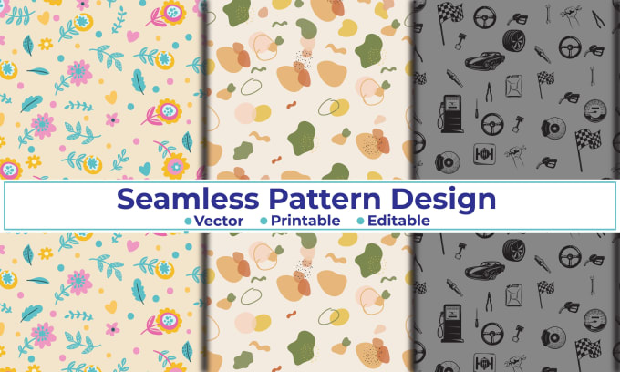 Gig Preview - Do seamless pattern vector pattern design