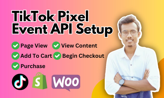 Gig Preview - Setup tiktok pixel, tiktok event api and tik tok server side tracking via GTM