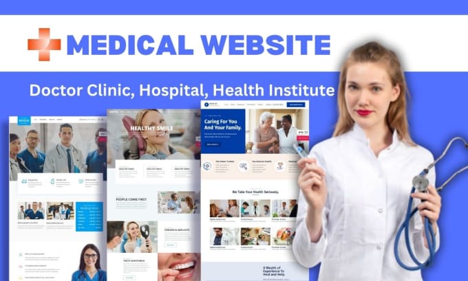 Gig Preview - Build doctor, medical and healthcare websites in wordpress elementor pro